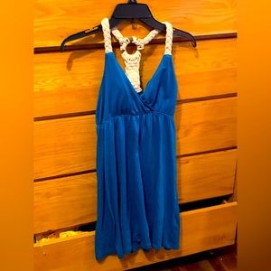 Short blue dress small